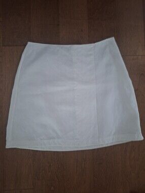 COS Cotton/linen White Women’s Knee-Length Skirt